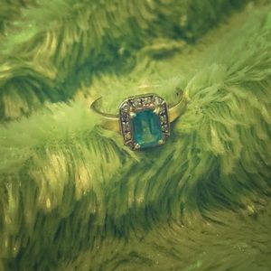 Blue Diamond Ring